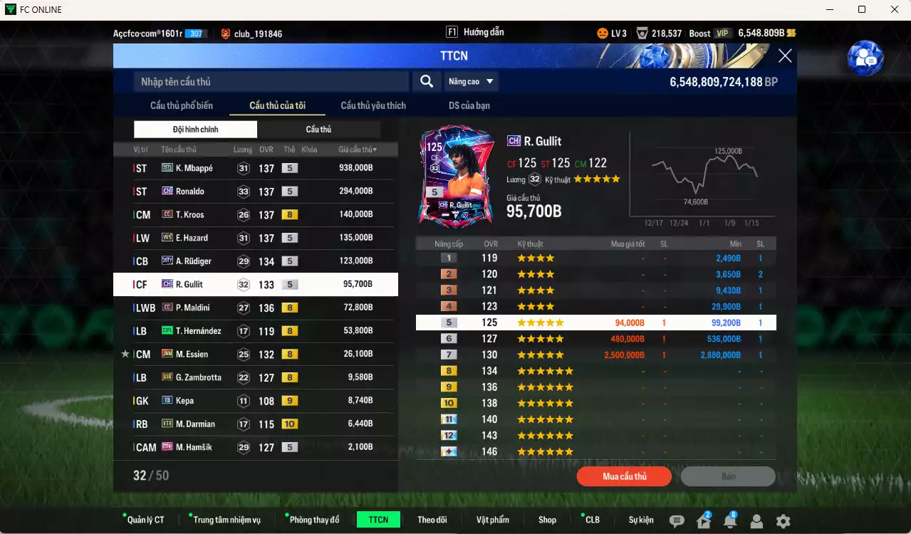 Ảnh mix 8 Real Madrid vs 3 AC Milan 1.905.580b có Ronaldo CH, Mbappé 25TS, Kroos CC, Hazard WS, Rudiger 25TY, Gulit CH, Maldini CC, Essien JNM... Full miniface, HLV Xịn