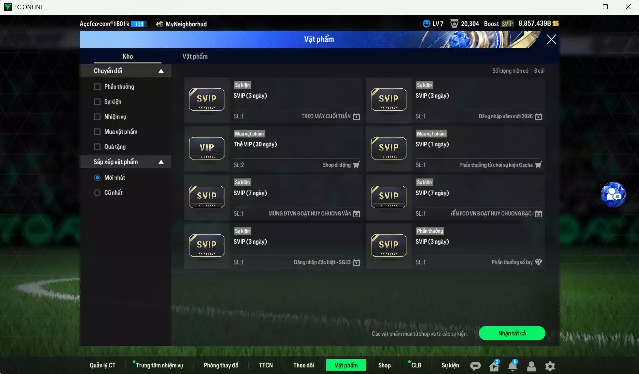 Ảnh Bayern Munich 1.235.950b có Musiala 25TS, Lewandowski WS, Olise 25TS, Beckenbauer CH, Mané WS, Kim Min Jae WS, Tah 25TS, Alonso CH... HLV Xịn, đã đào tạo full chỉ số nhiều cầu thủ. VIP BK Tháng 2