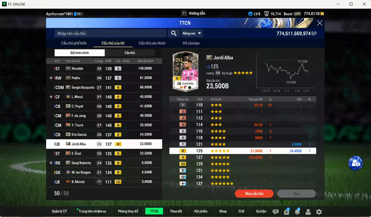 Ảnh Barcelona 541.010b có Ronaldo WS, Pedro WS, Busquets DC, Messi HG, Puyol MDL, F. de Jong 23HW, Touré JNM, Eric García MDL, Alba DC... Full miniface, còn nhiều CP GIẢM THUẾ. Đã đào tạo chỉ số nhiều cầu thủ