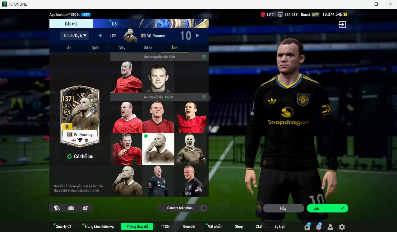 Ảnh Man Utd. 7.926.610b có Charlton ITM+5, CR7 WS, Schweinsteiger ITM+5, Beckham DCB+6, Park UT, Varane BTB, McTominay 25TS, Forlán CC, Ferdinand DC, Darmian 24EP, Cunha 25TS, Rooney DC... Full miniface, còn nhiều thẻ BV NCL. HLV Xịn, đẫ full đào tạo chỉ số cầu thủ vs gần full đào tạo chiến thuật