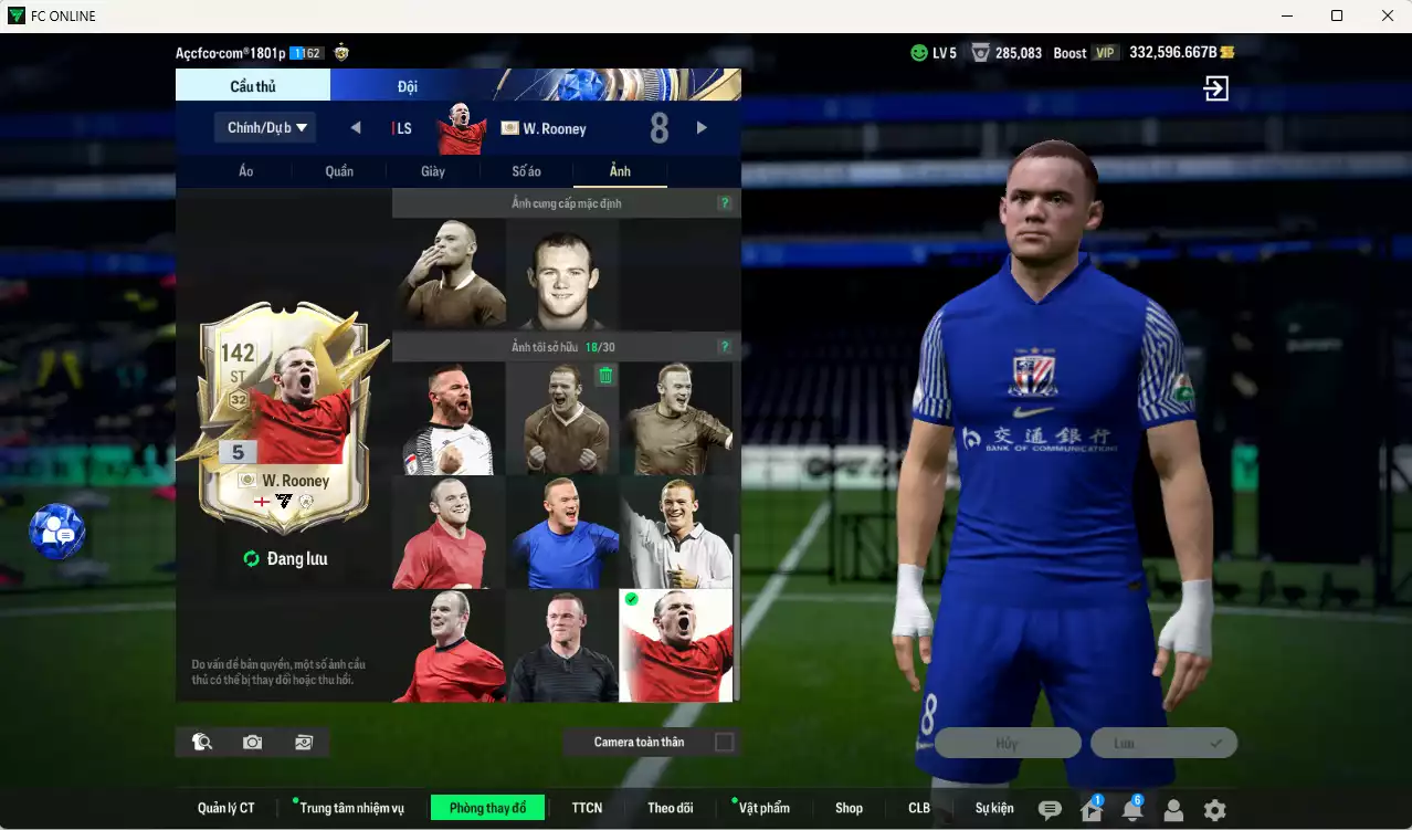 Ảnh [ACC tâm huyết, Dư nhiều BP] Man Utd. 7.347.450b dư 330kb có Rooney ITM+5, Schweinsteiger ITM+5, Vidic ITM+5, Casemiro UT, Tévez UT, Mainoo WB, Park ITM+5, Mazraoui 21UCL, Bruno 23HW, Forlán CC, Ferdinand DC, Beckham CC, Cunha MDL, Cantona JNM... Full miniface, HLV xịn, gần full đào tạo chiến thuật vs chỉ số ct, VIP BK Tháng 2