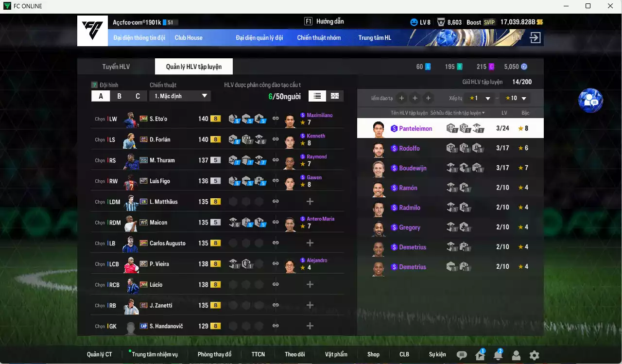 Ảnh Inter Milan 721.510b có Eto JNM, Vieira DC, Forlán CC, M. Thuram 25TS, Figo No.7, Maicon WS, Lúcio JNM, Matthaus LN...