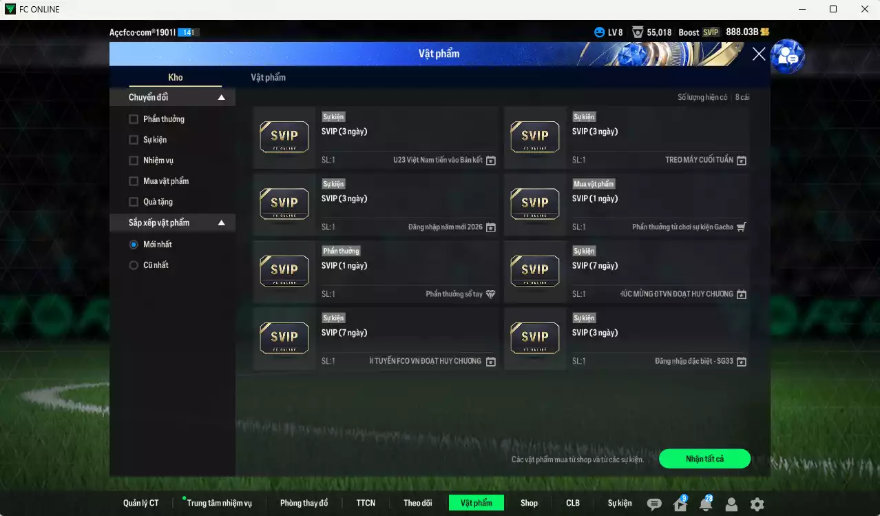 Ảnh Quốc Dân best 8.174.480b có Maldini ITM+5, Eusébio ITM+5, Nedved ITM+5, Lampard ITM+5, B. Cha ITM+5, H. Son 25TS+6, Gullit FAC+6, Rudiger 25TS... Còn nhiều CP GIẢM THUẾ, HLV Xịn, đã đào tạo full chỉ số cầu thủ, dư 100k TC