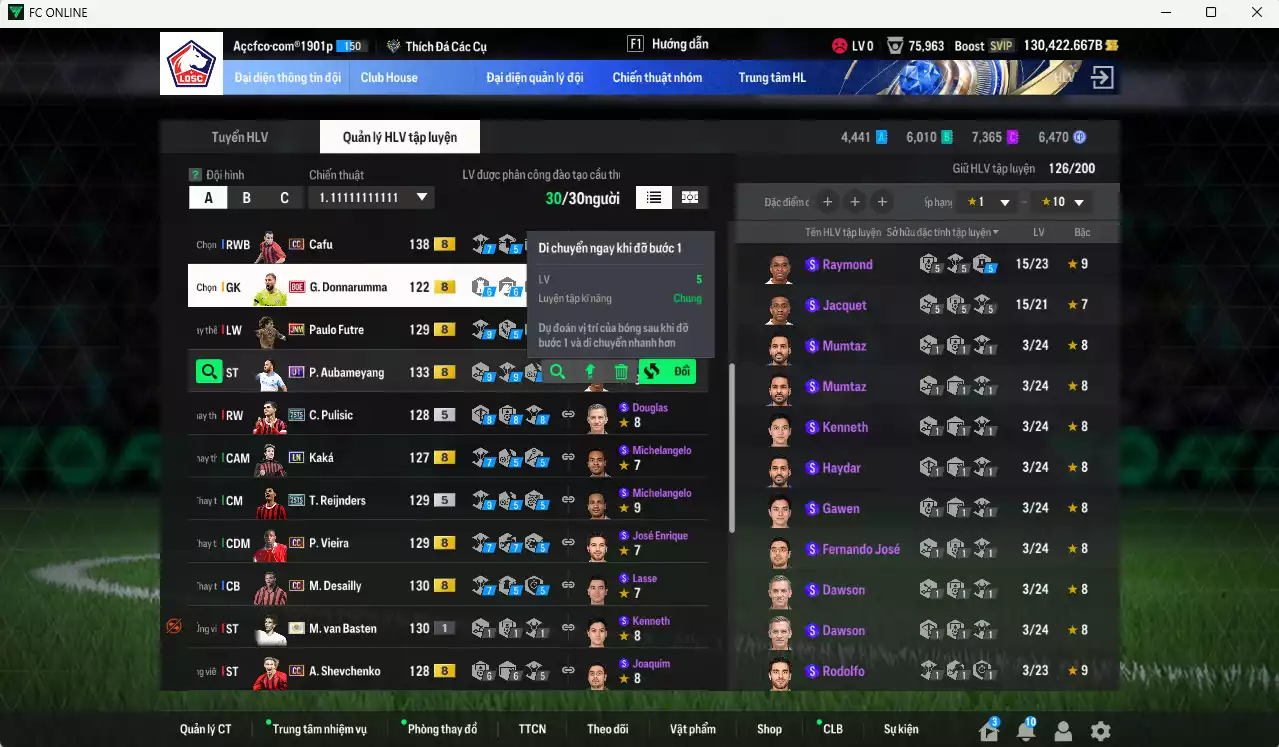 Ảnh AC Milan 1.888.400b dư 130kb có Crespo ITM+5, Aubameyang UT, Ronaldo CH, Ronaldinho MDL, Beckham CC, Reijnders 25TS, Kaká LN, Maldini CC, Pulisic 25TS, Desailly CC, Rijkaard HG... HLV Xịn, gần full đào tạo chiến thuật vs toàn bộ chỉ số cầu thủ