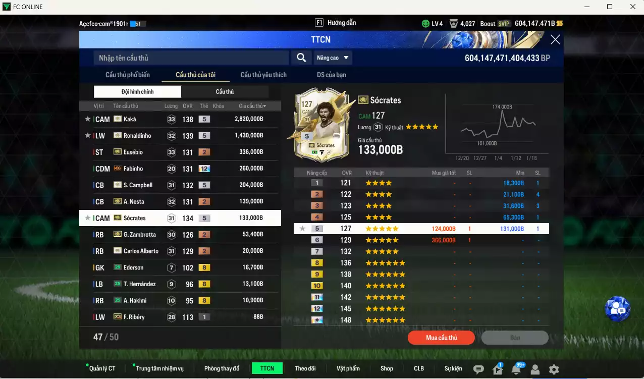 Ảnh [Dư nhiều BP] Full ITM 5.413.840b dư 600kb có Kaká ITM+5, Ronaldinho ITM+5, Campbell ITM+5, Sócrates ITM+5, Fabinho MOG+12, Eusébio ITM, Nesta ITM, Zambrotta ITM, Alberto ITM... Full miniface