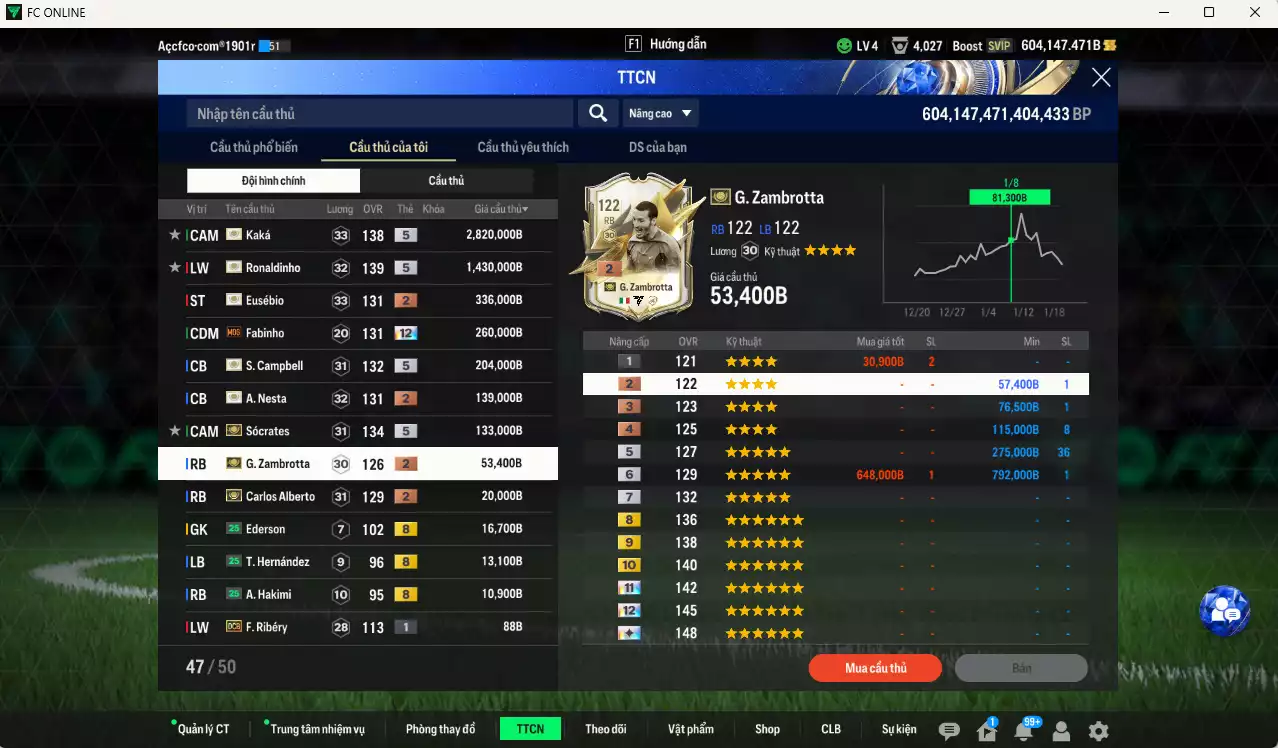 Ảnh [Dư nhiều BP] Full ITM 5.413.840b dư 600kb có Kaká ITM+5, Ronaldinho ITM+5, Campbell ITM+5, Sócrates ITM+5, Fabinho MOG+12, Eusébio ITM, Nesta ITM, Zambrotta ITM, Alberto ITM... Full miniface