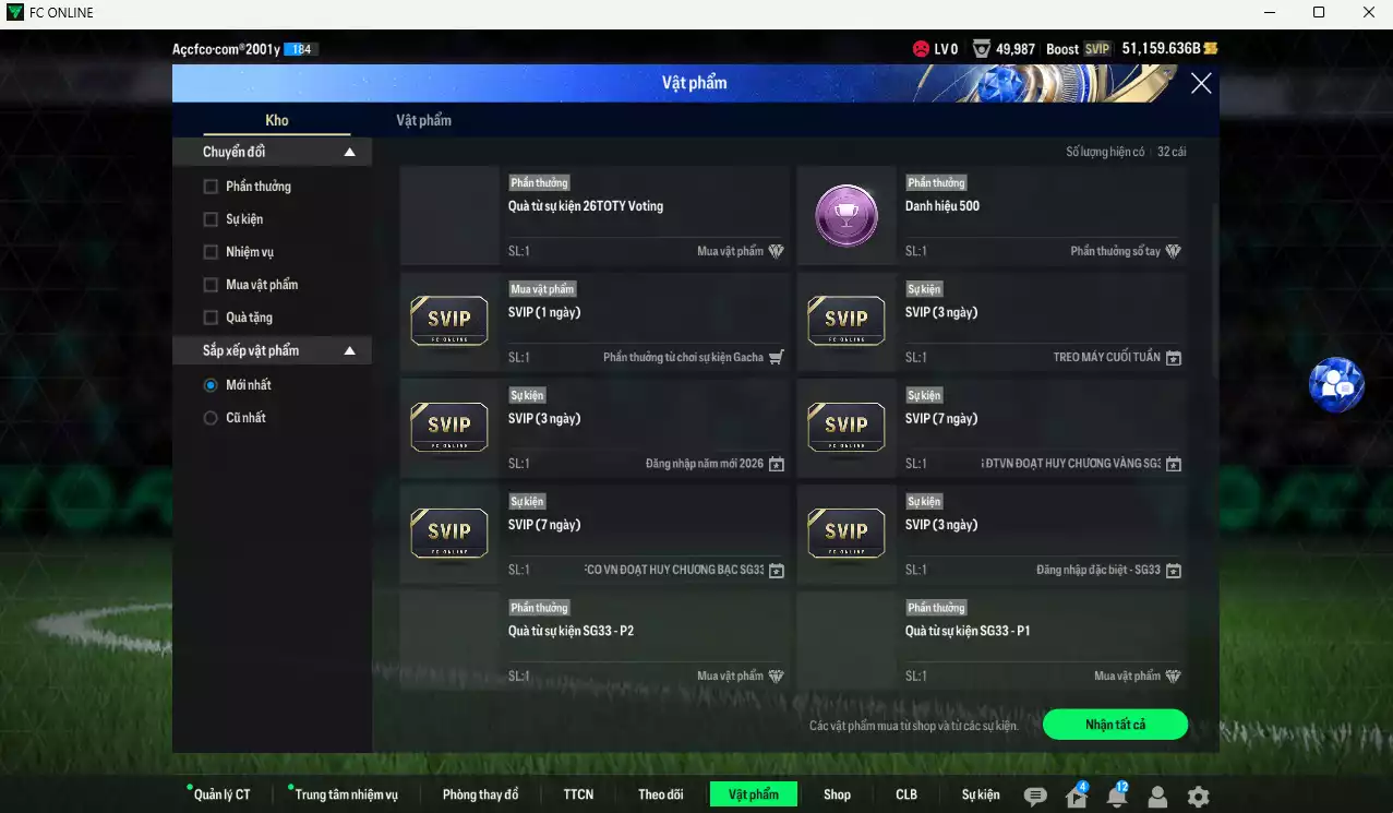 Ảnh [Tặng Gadellaa live+13] Full mùa ITM+5 5.645.490b dư 50kb có Gerrard, Touré, Del Piero, Ferdinand, Vidic, Essien, Crespo, Futre... ITM+5 . Còn nhiều CP GIẢM THUẾ, dư 240k TC
