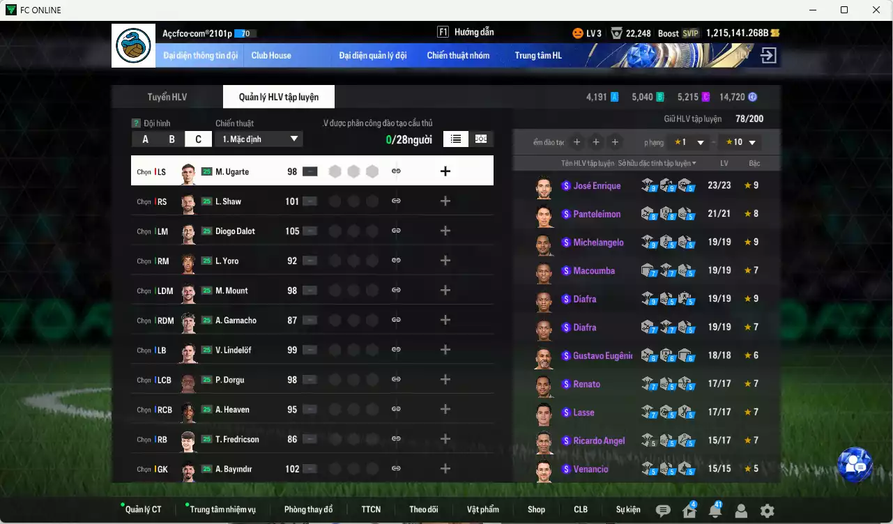 Ảnh ACC 1215141b trắng, có thẻ đổi tên. HLV Xịn, dư 180k TC