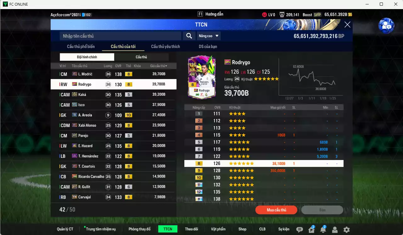 Ảnh Real Madrid 4.269.420b có H. Sánchez ITM+5, Hagi ITM+5, Essien ITM+5, CR7 CH, Ronaldo WS, Bale DCB+6, Bellingham WS, Zidane WS, Kroos CC, Benzema WS, Vini WS, Casemiro WS... Full miniface, còn nhiều coin TM. HLV Xịn, dư 130k TC
