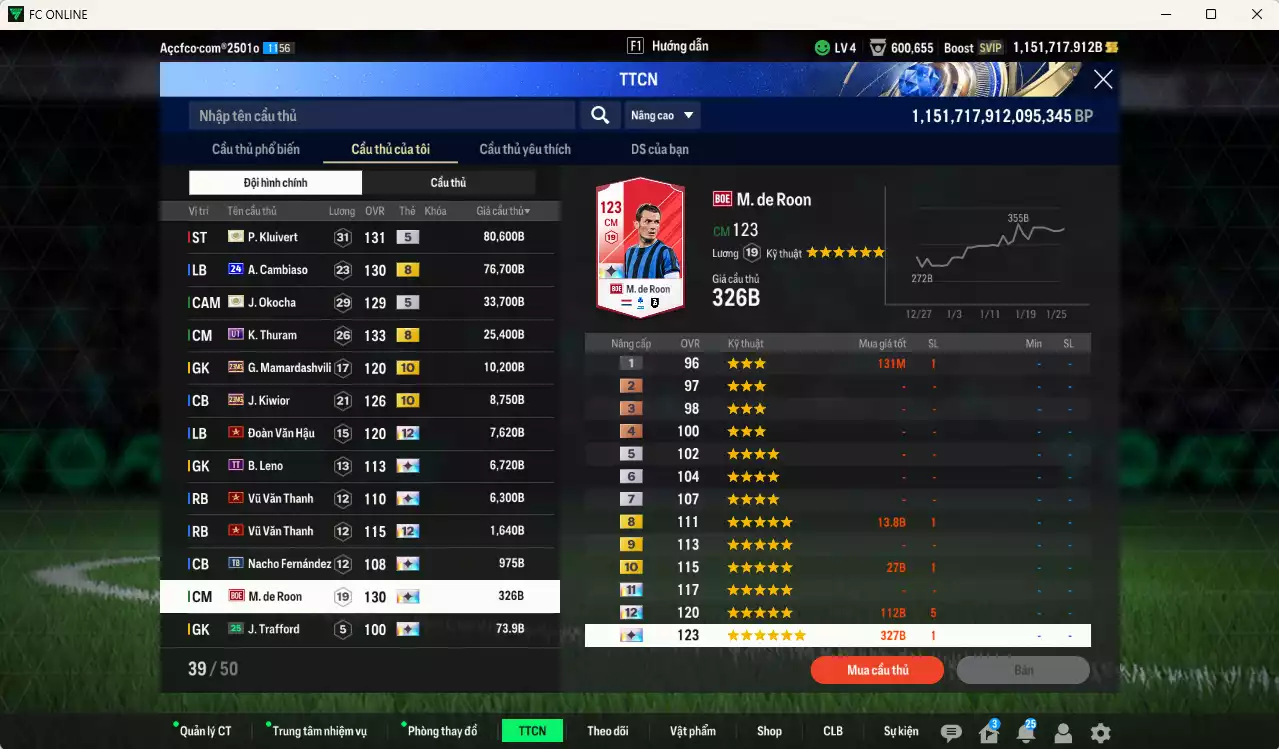 Ảnh [Dư nhiều BP] PRM+5 mix ITM+5 1.872.400b dư 1150kb có Xuân Son PRM, Công Phượng PRM, Quang Hải PRM, Bergkamp ITM, Rush ITM, Cannavaro, Klvuiert ITM, Cech ITM, Okocha ITM, Cambiaso 24UCL... Full miniface, HLV Xịn, đã full đào tạo chiến thuật