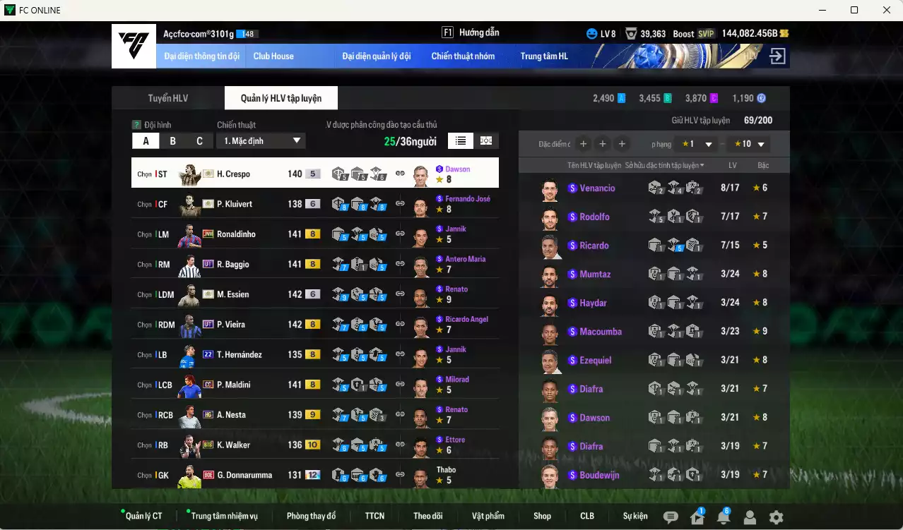Ảnh AC Milan 7.082.180b dư 140kb có Baggio UT, Kaká UT, Essien ITM+6, Kluivert ITM+6, Crespo ITM+5, Ronaldo WS+6, Vieira UT, Ronaldinho JNM, Theo 22UCL, Walker BTB+10, Donnarumma BOE+12, Beckham DC... HLV Xịn, đã đào tạo full chỉ số nhiều ct. VIP KC Tháng 2