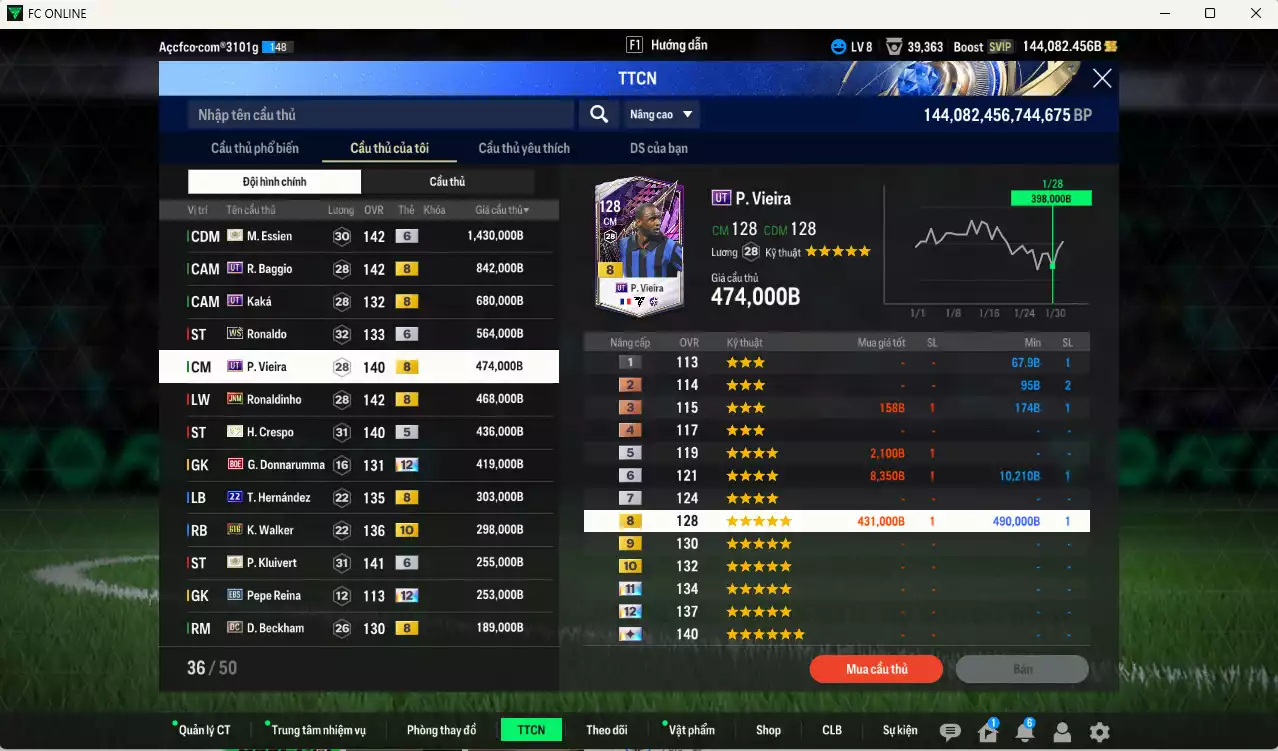 Ảnh AC Milan 7.082.180b dư 140kb có Baggio UT, Kaká UT, Essien ITM+6, Kluivert ITM+6, Crespo ITM+5, Ronaldo WS+6, Vieira UT, Ronaldinho JNM, Theo 22UCL, Walker BTB+10, Donnarumma BOE+12, Beckham DC... HLV Xịn, đã đào tạo full chỉ số nhiều ct. VIP KC Tháng 2