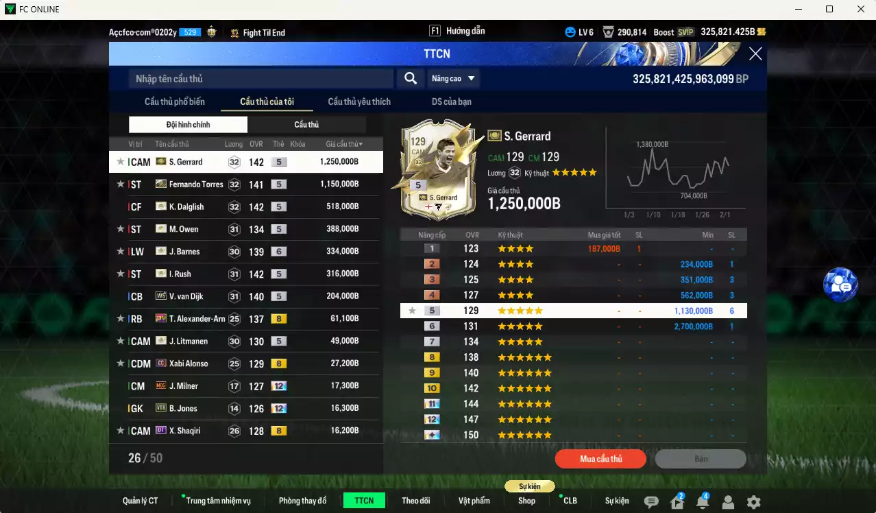 Ảnh [Dư nhiều BP] Liverpool 4.345.160b dư 320kb có Torres ITM+5, Rush ITM+5, Gerrard ITM+5, Dalglish ITM+5, Owen ITM+5, Barnes ITM+6, Litmane ITM+5, Van Dijk WS, Arnold 23HW... Full miniface, HLV Xịn, đã full đào tạo chiến thuật