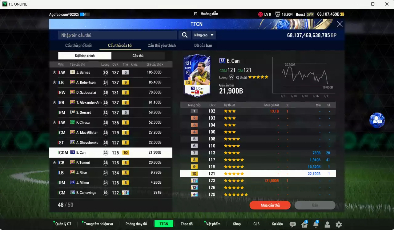 Ảnh Liverpool 1.637.120b dư 68kb có Dalglish ITM+5, Isak 25TS, Van Dijk 23HW+9, Carragher ITM+5, Barnes ITM+5, Robertson 23HW+9, Szoboszlai 23HW, Arnold 23HW, Gerrard FAC, Chiesa FC... Dư 190k TC