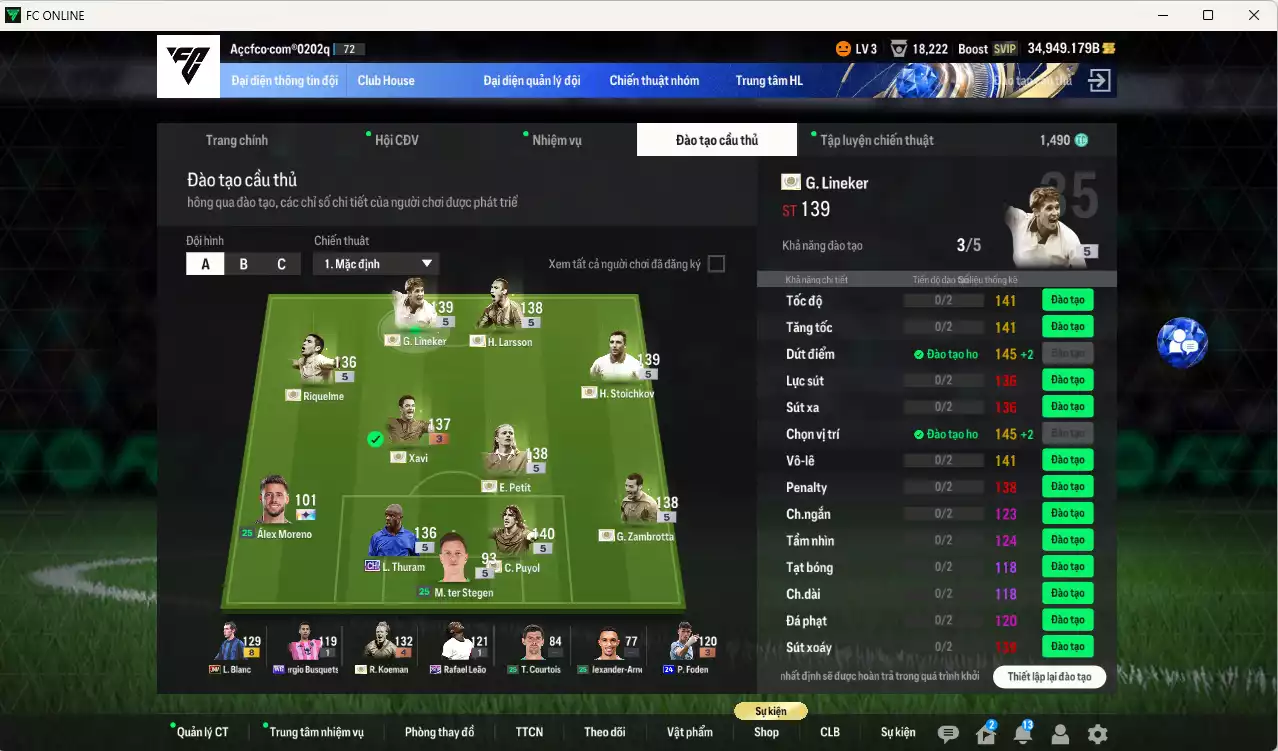 Ảnh Barcelona ITM+5 1.849.315b có Puyol, Petit, Zambrotta, Lineker, Stoichkov, Larsson, Requelme, Xavi +3, Koeman+4, Thuram CH, Blanc JNM... HLV tạm, đã đào tạo chỉ số nhiều cầu thủ. VIP BK Tháng 2