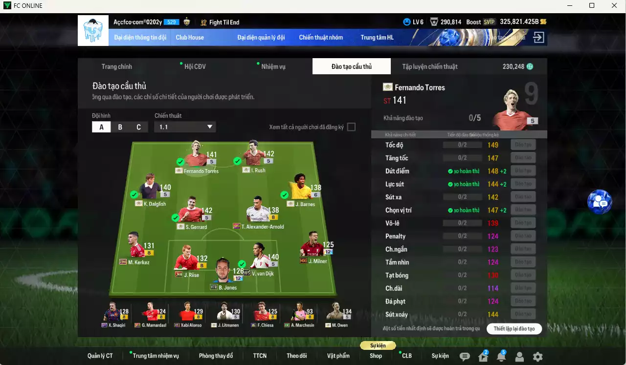 Ảnh [Dư nhiều BP] Liverpool 4.345.160b dư 320kb có Torres ITM+5, Rush ITM+5, Gerrard ITM+5, Dalglish ITM+5, Owen ITM+5, Barnes ITM+6, Litmane ITM+5, Van Dijk WS, Arnold 23HW... Full miniface, HLV Xịn, đã full đào tạo chiến thuật