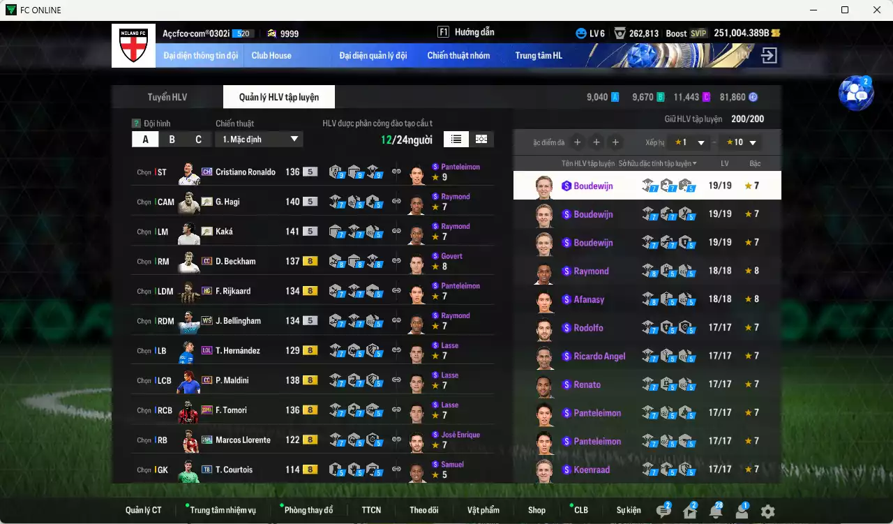 Ảnh Real Madrid 3.628.570b dư 240kb có Kaká ITM+5, Hagi ITM+5, CR7 CH, Bellingham WS, Beckham CC, Maldini CC... Full miniface, HLV Siêu Xịn, đã gần full đào tạo chiến thuật vs chỉ số cầu thủ