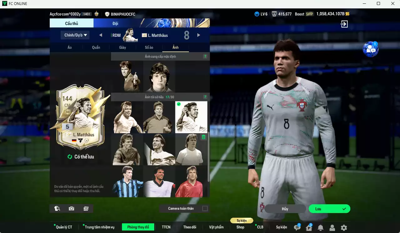 Ảnh [Tặng 1800 FC+MC] Inter Milan 17.801.570b dư 1050kb có Matthaus ITM+5, Baggio ITM+5, Figo ITM+5, Eto ITM+5, Pirlo ITM+5, Bergkamp ITM+5, Vieira ITM+5, Dumfries 25PL+13, Pavard 24UCL(bù), Augusto 23HW+10, Lúcio CC+9, Calhanoglu UT... Full miniface, HLV Siêu Xịn, đã full đào tạo chiến thuật vs chỉ số cầu thủ. VIP BK tháng 2