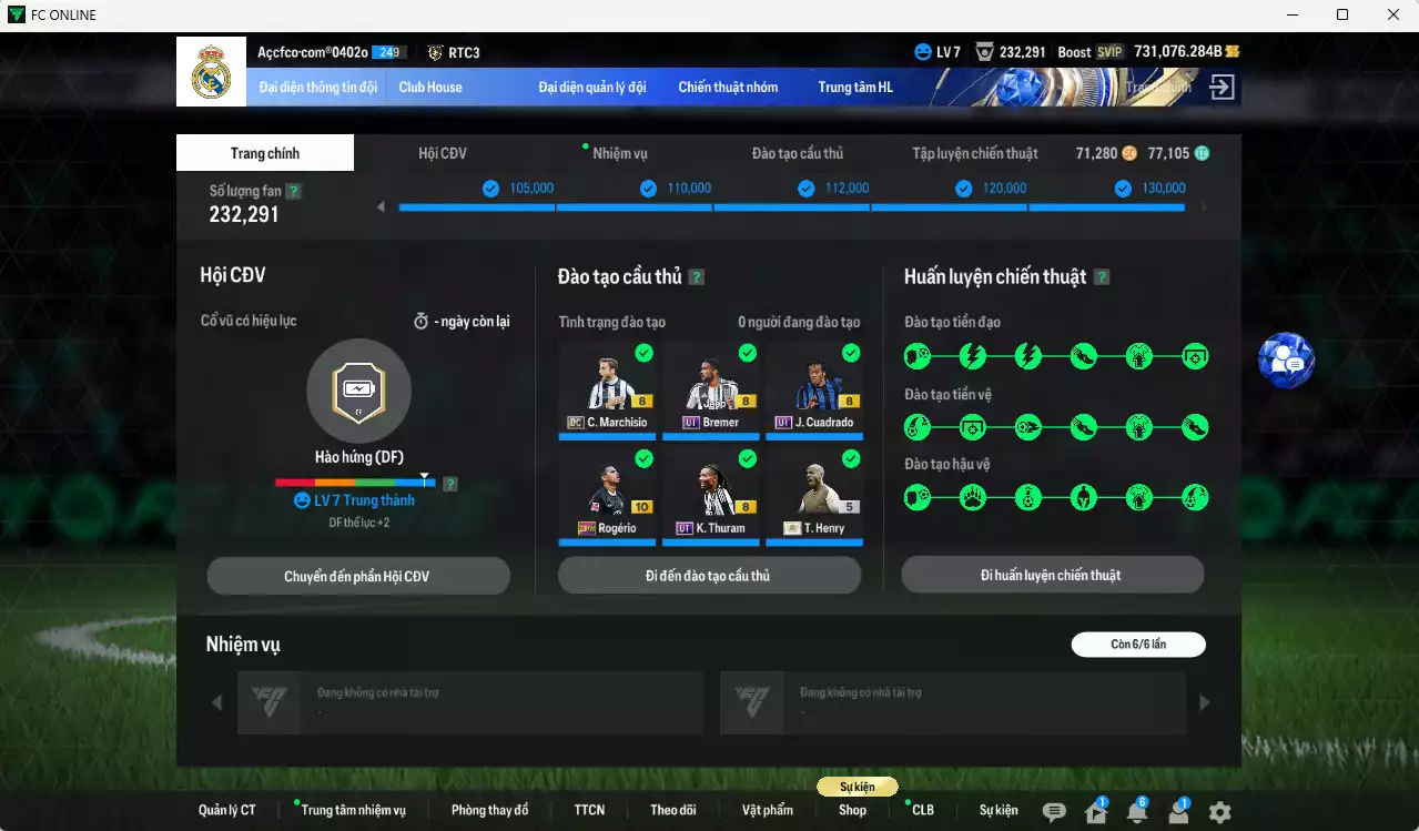 Ảnh [Hạng 906, Dư nhiều BP] Juventus 23.529.750b dư 730kb có Zidane ITM+5, Nedved ITM+6, Baggio ITM+5, Henry ITM+5, Del Piero ITM+5, Vieira UT, Cancelo WS+6, Bremer UT, Rogério 23HW+10, Pirlo DC, Yildiz 26TY... HLV Xịn, đã full đào tạo chiến thuật vs chỉ số cầu thủ. VIP KC Tháng 2