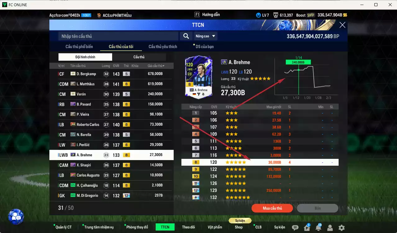 Ảnh [Còn nhiều BP] Inter Milan 2.053.240b dư 330kb có Bergkamp ITM+5, Matthaus DC, Verón ITM+5, Pavard UT, Brehme LN(limit), Vieira DC, Carlos JNM, Barella 25TS, Perisic CC, Shaqiri UT... Full miniface, HLV Siêu Xịn, đã full đào tạo chiến thuật vs chỉ số ct. VIP BK Tháng 2