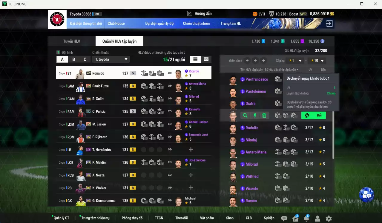 Ảnh AC Milan 502.560b có Ronaldo WS, Pulisic 25TS, Rijkaard HG, Maldini LN, Calhanoglu 25TY, Vieira CC, Gullit RTN, Theo LOL, Futre JNM, Essien JNM, Sheva CC... Còn nhiều CP GIẢM THUẾ