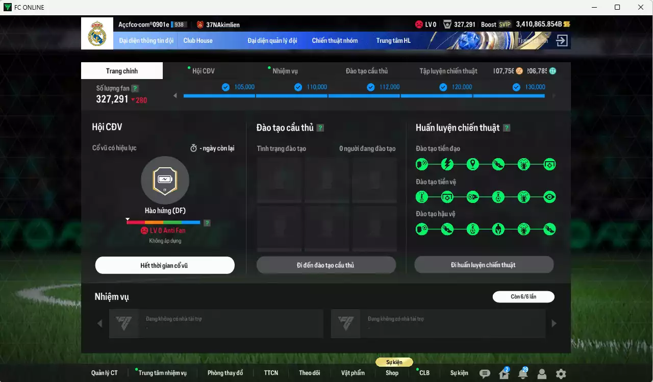 Ảnh [ACC Cổ] ACC 3410865b trắng vs Xuân Son PRM+5, Quang Hải PRM+5, Công Phượng PRM+2, còn nhiều CP GIẢM THUẾ vs SVIP, full miniface. HLV Siêu Xịn, đã full đào tạo chiến thuật, dư 200k TC