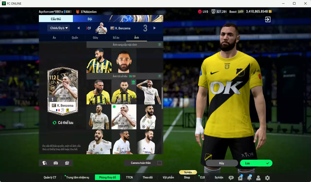 Ảnh [ACC Cổ] ACC 3410865b trắng vs Xuân Son PRM+5, Quang Hải PRM+5, Công Phượng PRM+2, còn nhiều CP GIẢM THUẾ vs SVIP, full miniface. HLV Siêu Xịn, đã full đào tạo chiến thuật, dư 200k TC