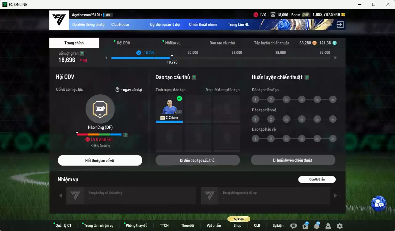 Ảnh ACC 1693767b trắng, có thẻ đổi tên. Dư 120k TC, VIP BK Tháng 2