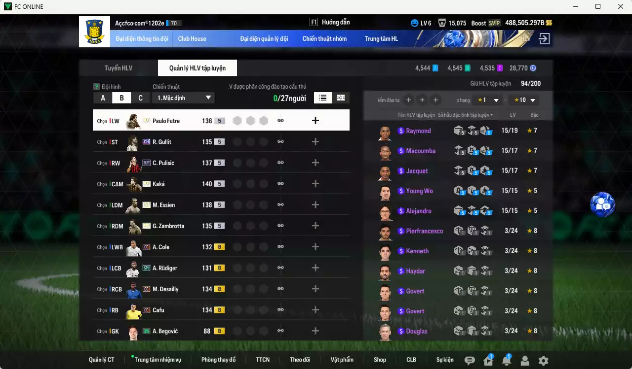 Ảnh [Dư nhiều BP, Chưa nạp x8 FC Tết🐎] AC Milan mix Real Madrid 5.570.840b dư 480kb có Kaká ITM+5, Bellingham 25TS, Essien ITM+5, Zambrotta ITM+5, Valverde 25TS, Theo LOL+9, Futre ITM+5, Pulisic 25TY, Rudiger SPL, Gullit CH, Calhanoglu 25TY+6... VIP BK Tháng 2,3