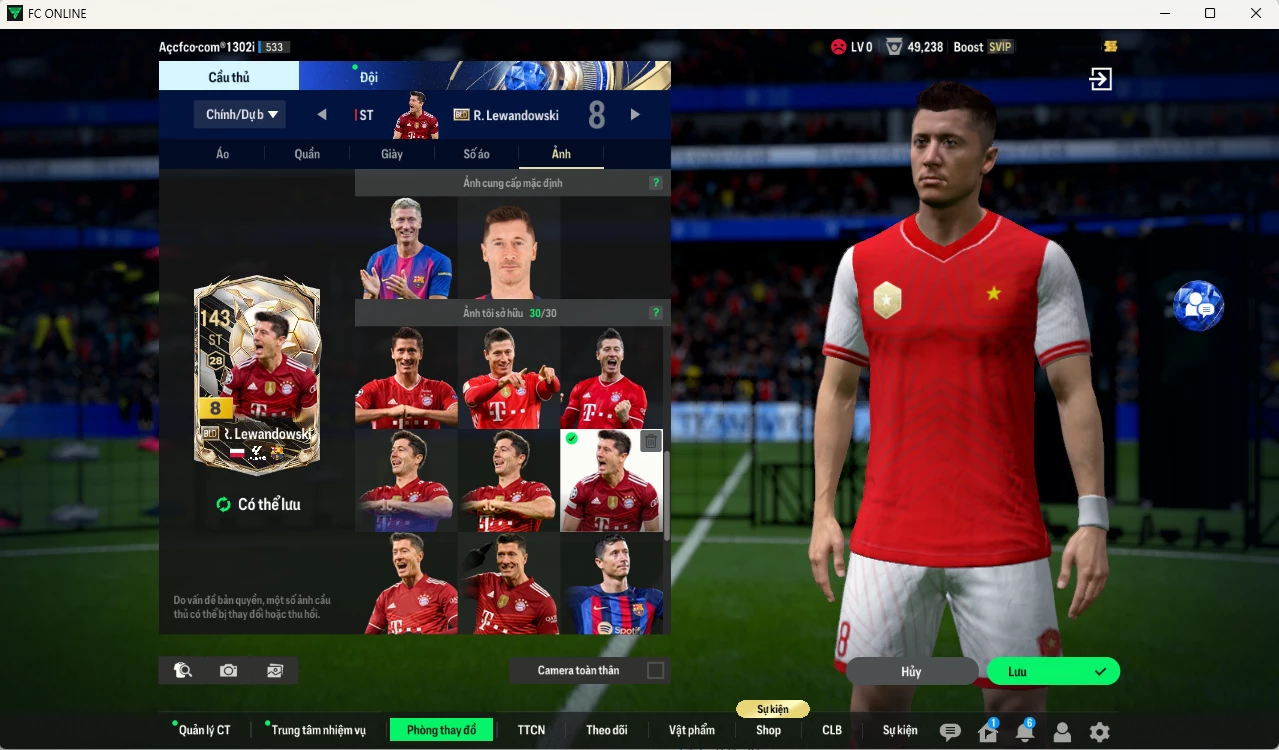 Ảnh [Chưa nạp x8 FC Tết🐎] ACC FC Online Clone Cổ 7 năm (đủ điều kiện làm nhiệm vụ nhận 4 cầu thủ VN PRM+5 Huỳnh Đức, Xuân Son, Công Phượng, Quang Hải PRM5) , full miniface. Trắng thông tin