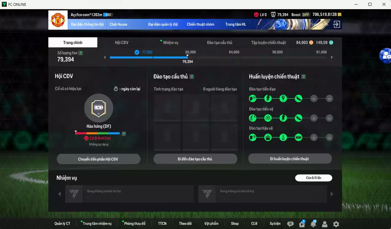 Ảnh ACC 706519b trắng, có thẻ đổi tên, full miniface. HLV Xịn, đã đào tạo hơn nữa bảng chiến thuật, dư 140k TC