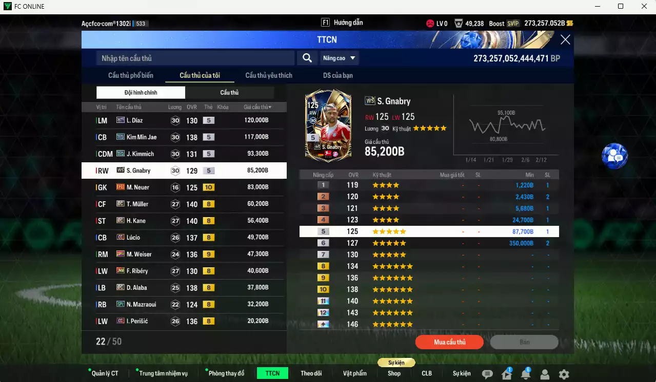 Ảnh [ACC Cổ 7 năm, Chưa nạp x8 FC Tết🐎] Bayern Munich 3.984.060b dư 270kb có Lewandowski BLD(hiếm), Schweinsteiger ITM+5, Matthaus DC, Muller DC, Beckenbauer CH, Díaz 26TY, Kim Min Jae 25TS, Kimmich 25TS, Gnabry WS, Muller DC, Kane DC, Neuer BOE+10... Full miniface, HLV Xịn, dư 170k TC. VIP BK Tháng 2