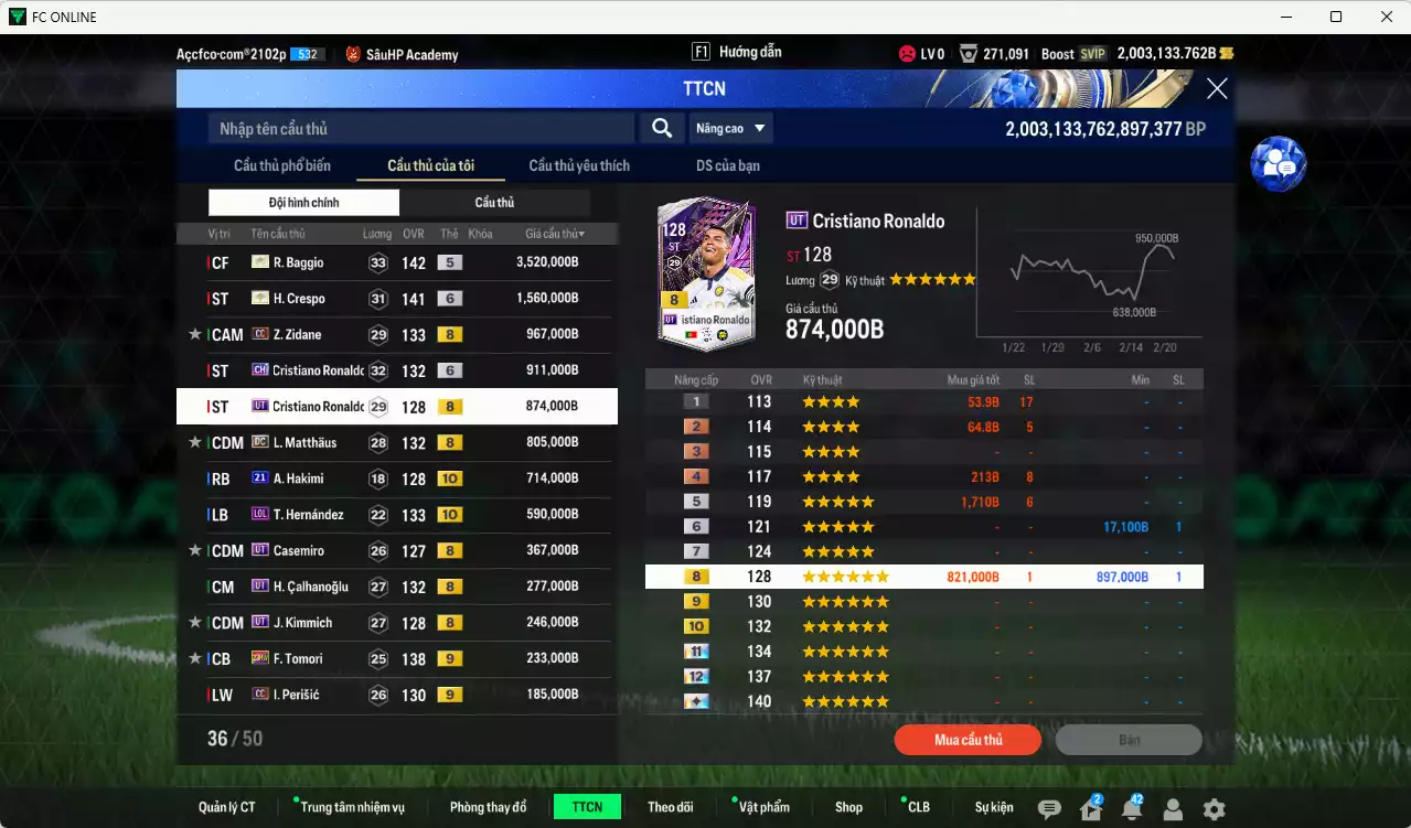 Ảnh [Hạng 483, Chưa nạp x8 FC Tết🐎]  Real Madrid mix AC Milan 44.495.460b dư 2trb trắng có Ronaldo ITM+5, Rijkaard ITM+5, Figo ITM+5, Beckham ITM+5, Baggio ITM+5, Kaká ITM+5, Crespo ITM+6, Zidane CC, CR7 CH+6, CR7 UT, Matthaus DC, Theo LOL+10, Hakimi 21UCL+10... HLV Xịn, đã full đào tạo chiến thuật vs chỉ số cầu thủ