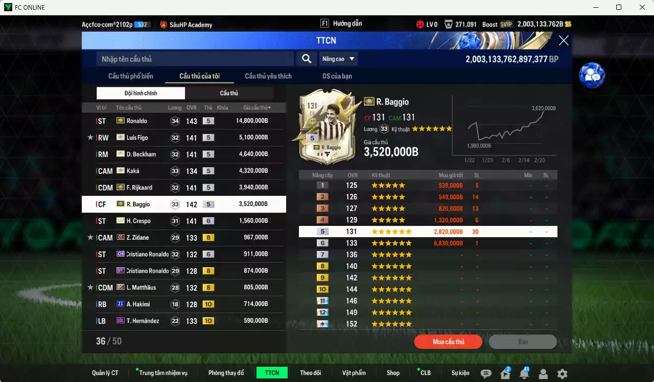 Ảnh [Hạng 483, Chưa nạp x8 FC Tết🐎]  Real Madrid mix AC Milan 44.495.460b dư 2trb trắng có Ronaldo ITM+5, Rijkaard ITM+5, Figo ITM+5, Beckham ITM+5, Baggio ITM+5, Kaká ITM+5, Crespo ITM+6, Zidane CC, CR7 CH+6, CR7 UT, Matthaus DC, Theo LOL+10, Hakimi 21UCL+10... HLV Xịn, đã full đào tạo chiến thuật vs chỉ số cầu thủ