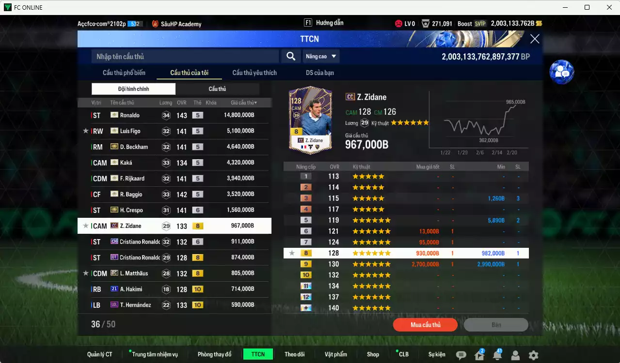 Ảnh [Hạng 483, Chưa nạp x8 FC Tết🐎]  Real Madrid mix AC Milan 44.495.460b dư 2trb trắng có Ronaldo ITM+5, Rijkaard ITM+5, Figo ITM+5, Beckham ITM+5, Baggio ITM+5, Kaká ITM+5, Crespo ITM+6, Zidane CC, CR7 CH+6, CR7 UT, Matthaus DC, Theo LOL+10, Hakimi 21UCL+10... HLV Xịn, đã full đào tạo chiến thuật vs chỉ số cầu thủ
