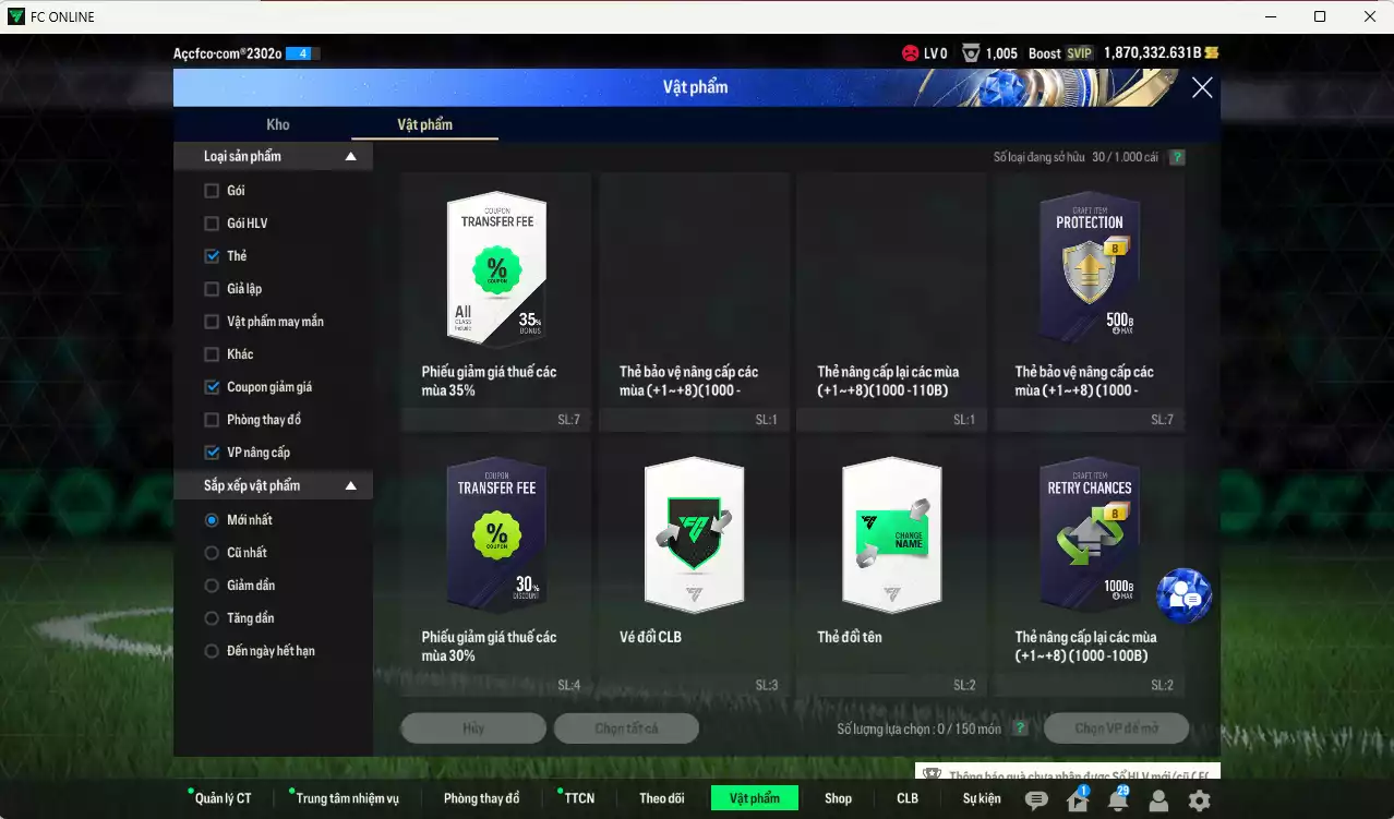 Ảnh ACC 1870332b trắng, có thẻ đổi tên, còn CP GIẢM THUẾ