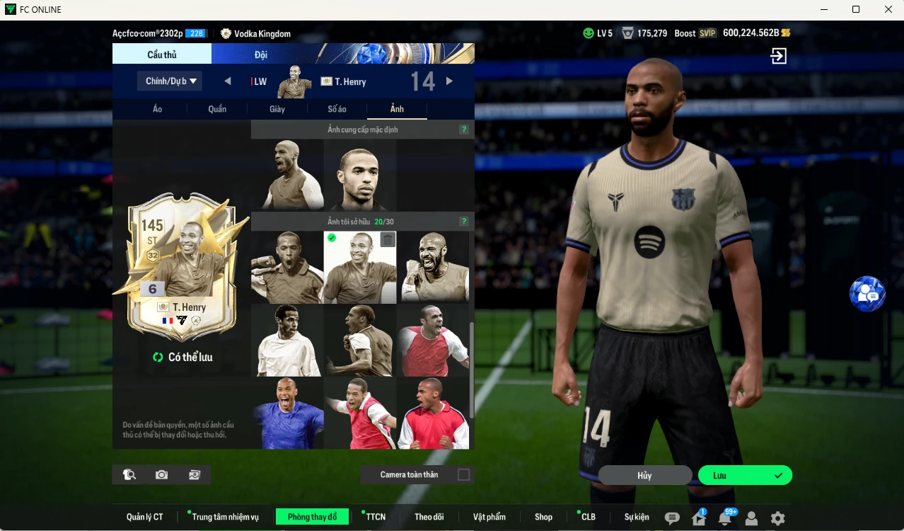 Ảnh [Hạng 698, Chưa nạp x8 FC Tết🐎] Barcelona 39.619.910b dư 600kb có Henry ITM+6, Eto ITM+6, Figo ITM+5, Thuram ITM+5,Touré ITM+6, Blanc ITM+6, Petit ITM+6, Larsson ITM+6, Pedri 26TY, Ronaldinho ITM+5... vs nhiều ct fix BP. Full miniface, HLV Xịn, đã full đào tạo chiến thuật vs chỉ số ct. VIP KC Tháng 3, BK Tháng 2