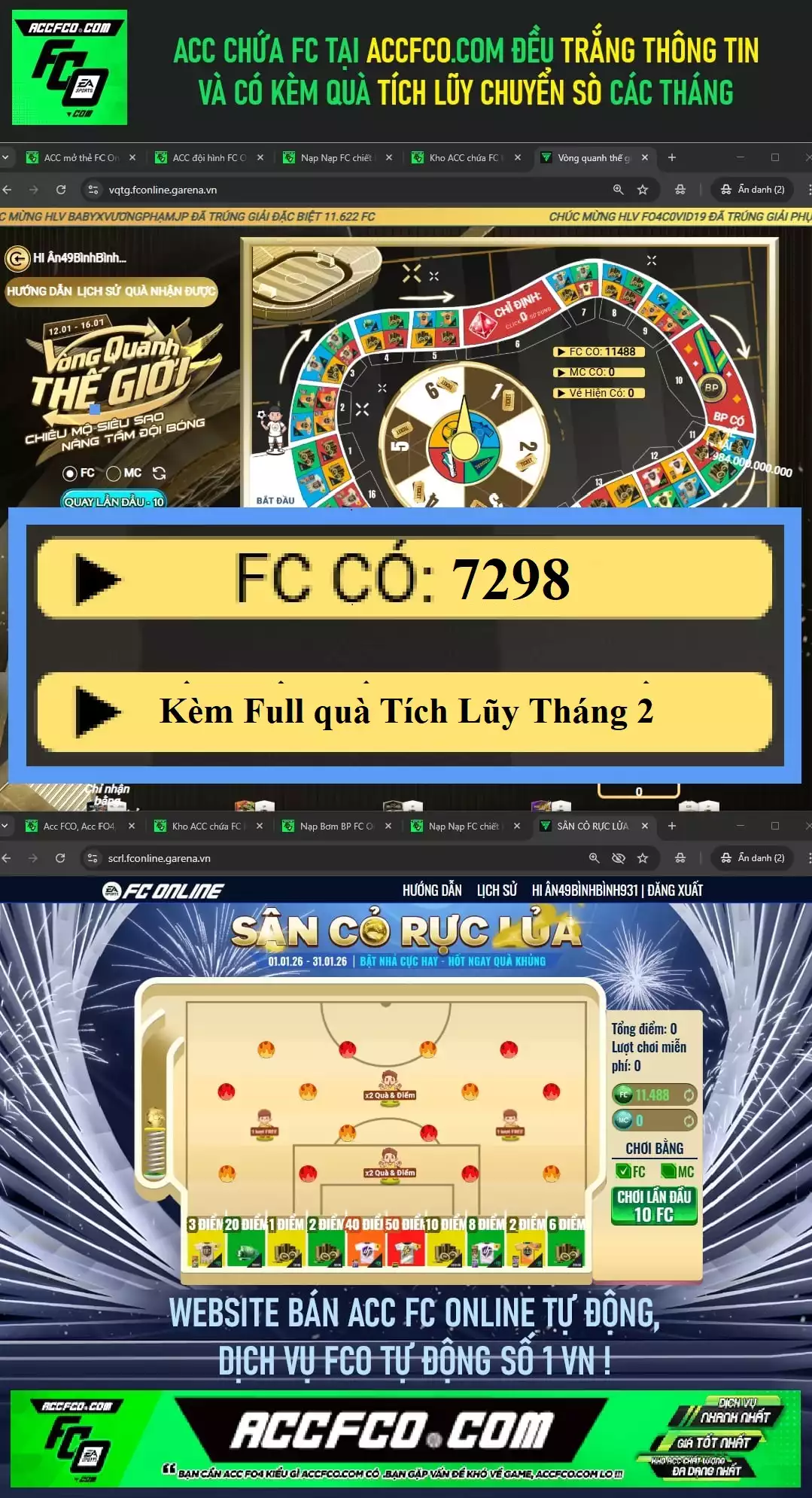 [CTV] ACC chứa 7298 FC trắng thông tin (kèm quà TL Chuyển Sò Tháng 2🎁)
