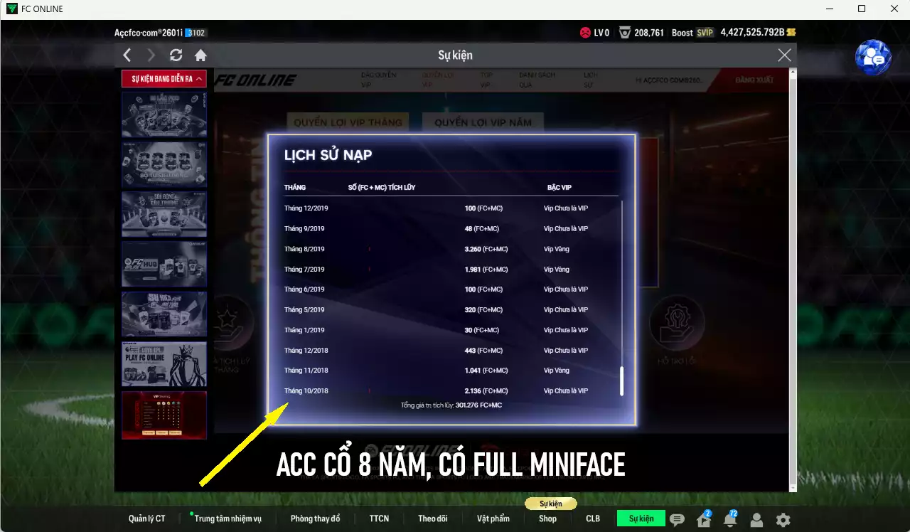Ảnh ACC 4427525b trắng, có thẻ đổi tên, full miniface. HLV Siêu Xịn, đã full đào tạo chiến thuật