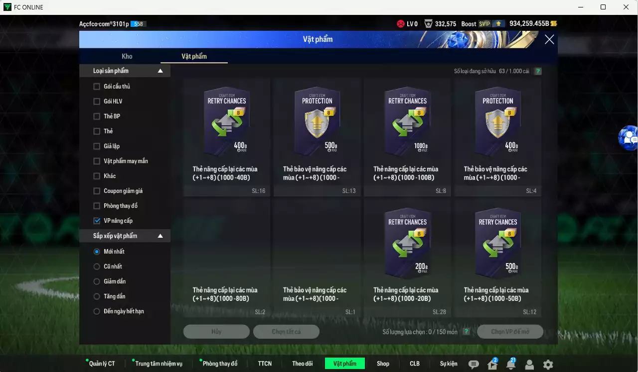 Ảnh ACC 934259b trắng, có thẻ đổi tên, full miniface. HLV Xịn, dư 160k TC