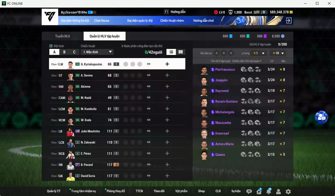 Ảnh [Tặng 200MC] ACC 589348b trắng, có thẻ đổi tên