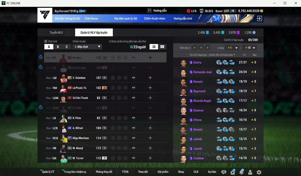 Ảnh ACC 8792440b trắng, có thẻ đổi tên. HLV Xịn, dư 200k TC