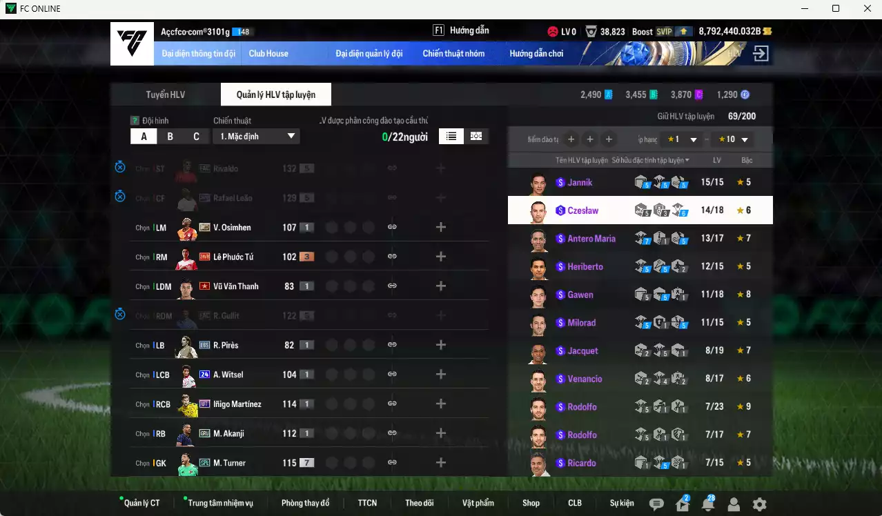 Ảnh ACC 8792440b trắng, có thẻ đổi tên. HLV Xịn, dư 200k TC