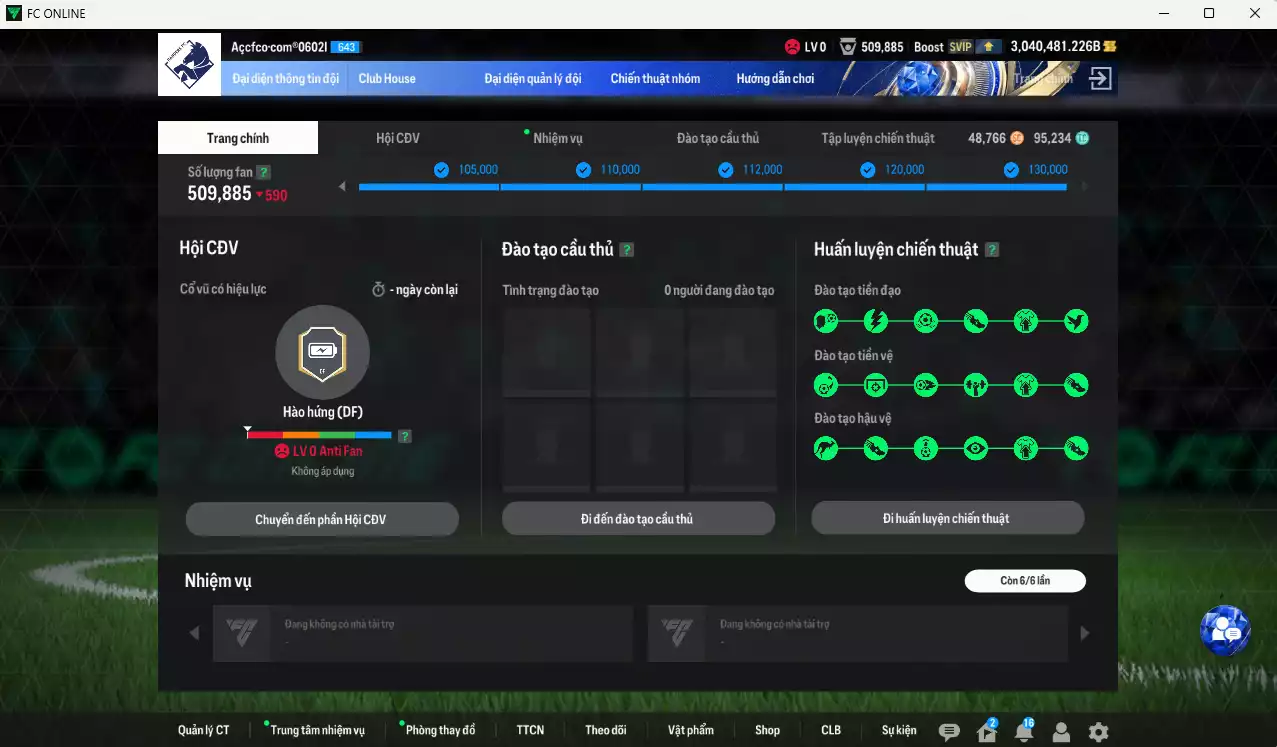 Ảnh ACC 3040481b trắng, có thẻ đổi tên, full miniface. HLV Siêu Xịn, đã full đào tạo chiến thuật