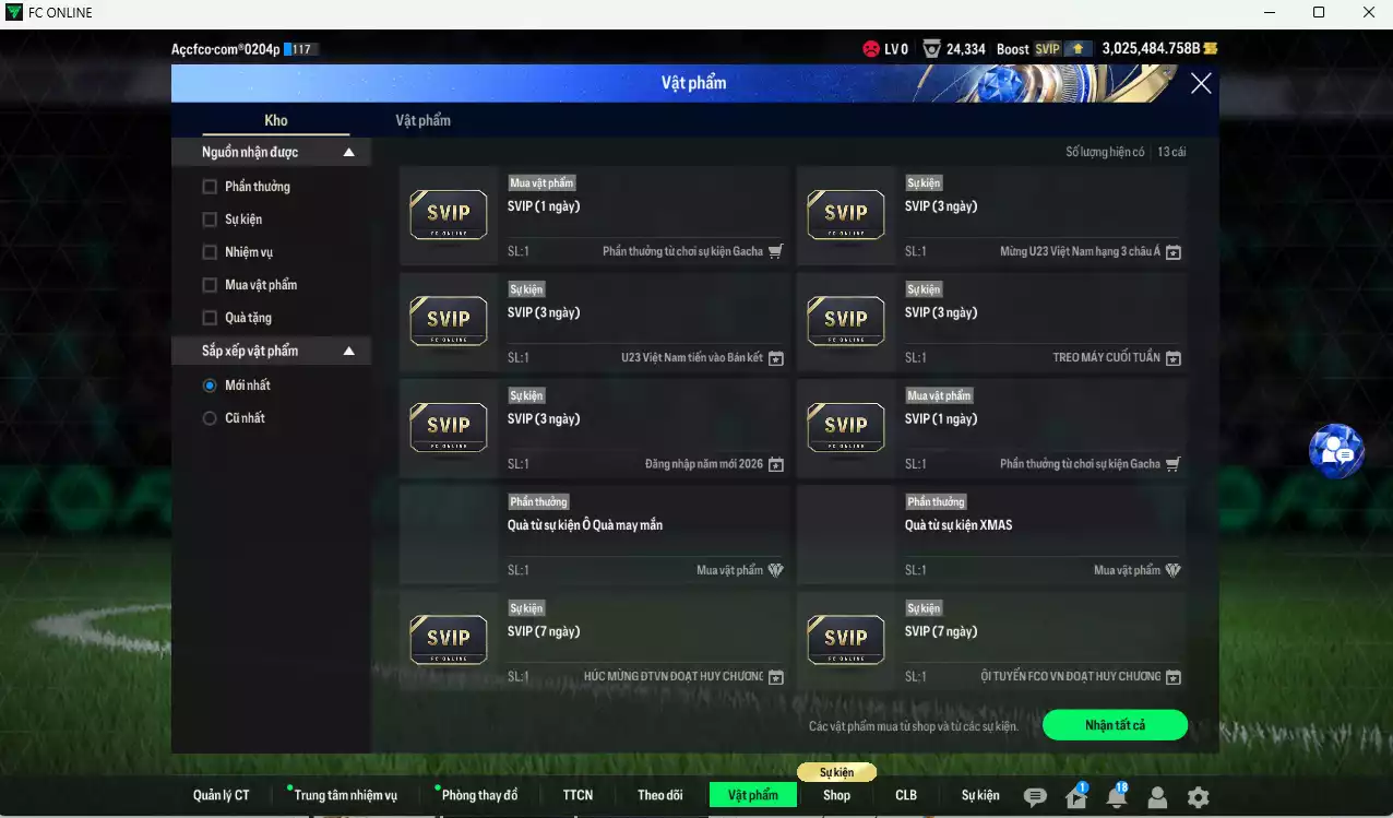Ảnh ACC 3025484b trắng, có thẻ đổi tên, còn CP GIẢM THUẾ. HLV Xịn, dư 160k TC