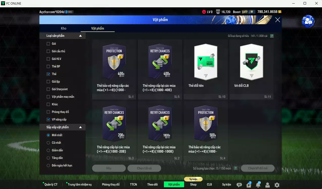 Ảnh ACC 780341b trắng, có thẻ đổi tên, full miniface. HLV Xịn