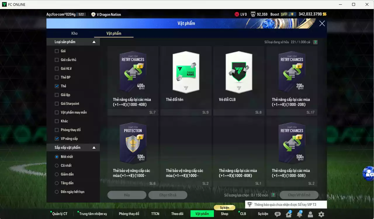 Ảnh ACC 342032b trắng, có thẻ đổi tên, full miniface. HLV Xịn