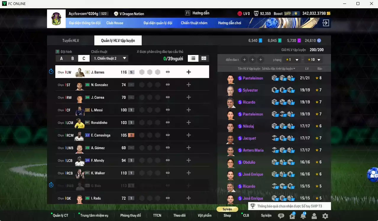 Ảnh ACC 342032b trắng, có thẻ đổi tên, full miniface. HLV Xịn