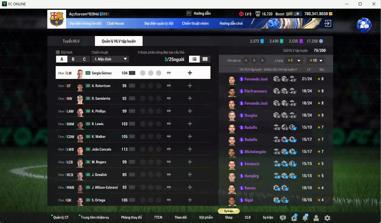 Ảnh ACC 780341b trắng, có thẻ đổi tên, full miniface. HLV Xịn