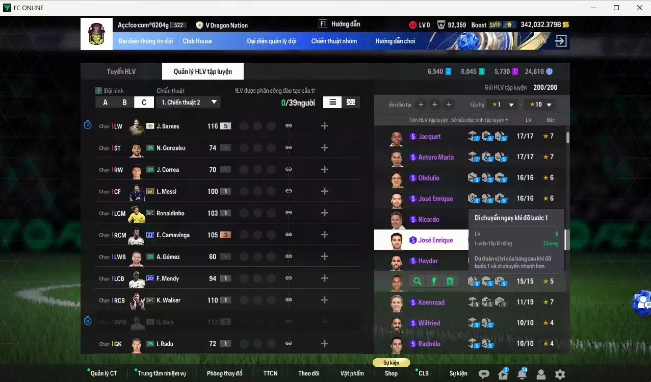 Ảnh ACC 342032b trắng, có thẻ đổi tên, full miniface. HLV Xịn